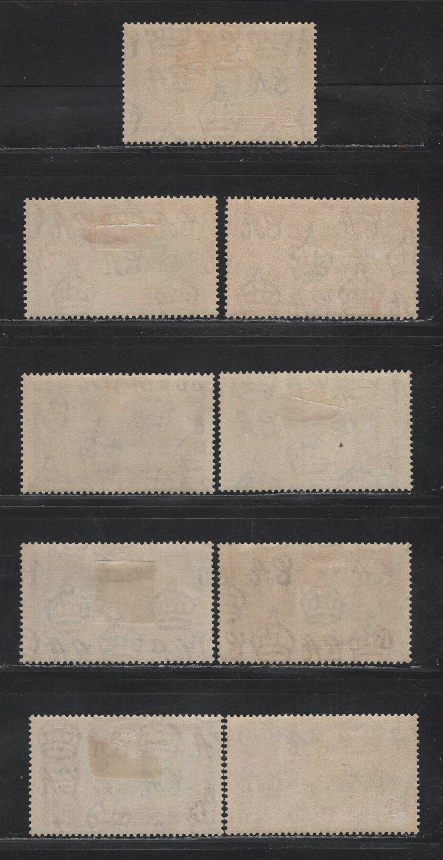 Lot 261 Fiji SG#242-245 1d - 1/- Deep Dull Blue & Carmine - Slate & Purple KGV & Windsor Castle, 1935 Silver Jubilee Issue, 4 VFOG Singles