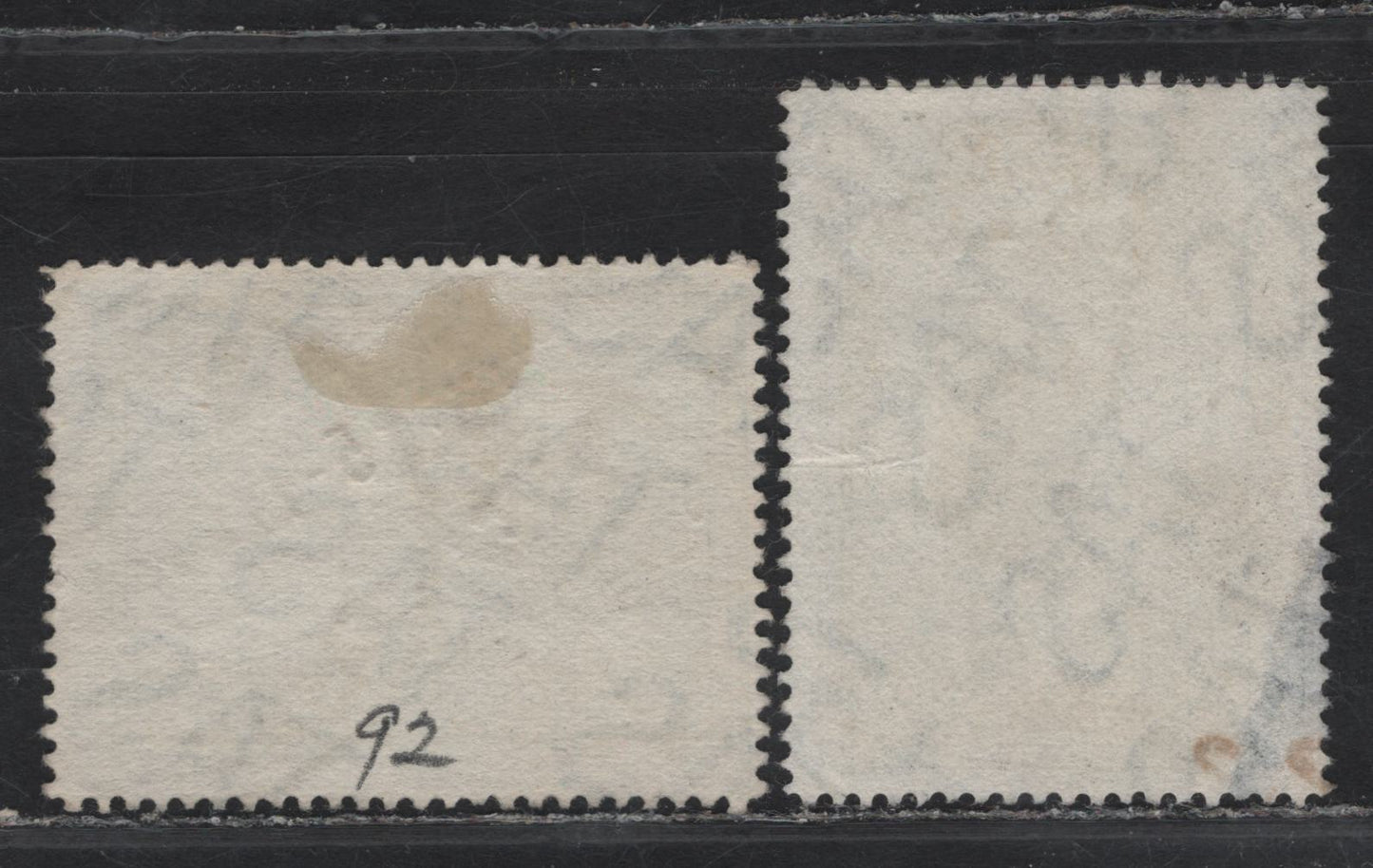 Lot 38 (C) Tasmania SG#232, 235 2.5d - 5d Indigo - Bright Blue Tasman's Arch - Mount Gould, 1899-1900 Pictorial Issue, 2 Very Good/Fine Used Singles, Small Thin On 2.5d