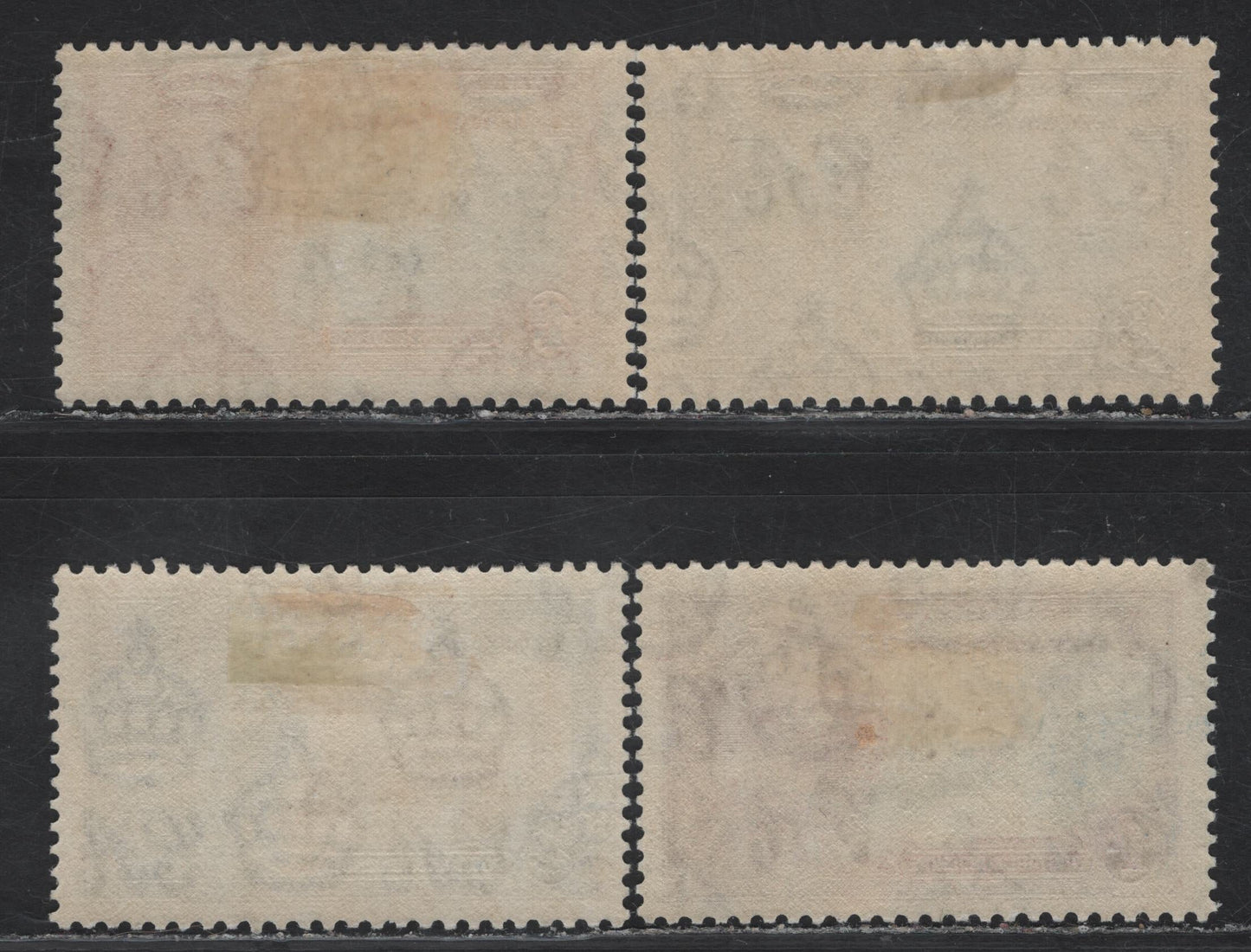 Lot 168 Leeward Islands SG#88-91 1d - 1/- Deep Blue & Scarlet - Slate & Purple KGV & Windsor Castle, 1935 Silver Jubilee Issue, 4 VFOG Singles, Basic Hinged Set