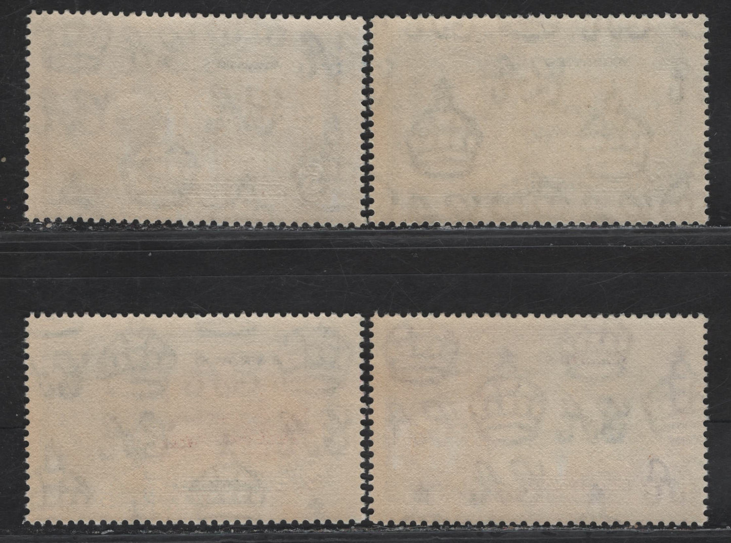 Lot 197 Mauritius SG#245-248 5c - 1r Ultramarine & Gray - Slate & Bright Purple KGV & Windsor Castle, 1935 Silver Jubilee Issue, 4 VFNH Singles