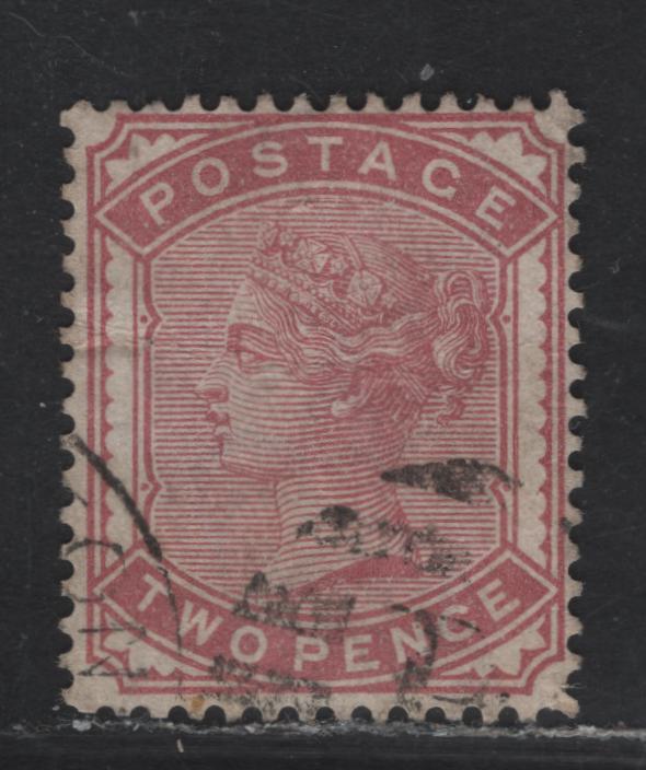 Lot 25 Great Britain SG#168 2d Pale Rose Queen Victoria, 1880-1881 Surface Printed Issue, A Fine Used Single, Light Horizontal Crease