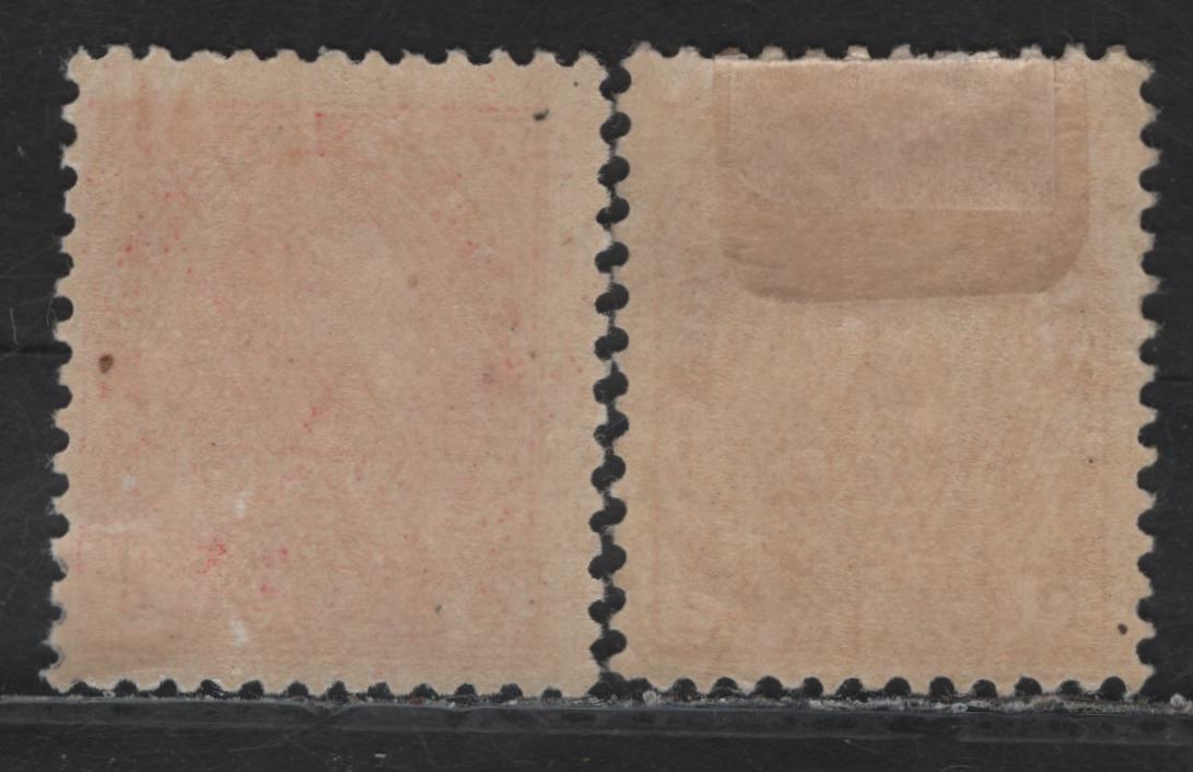 Lot 269 (C) Canada #MR2a 2c Deep Bright Rose Red King George V, 1915 War Tax Issue, A FOG Single, Paper ABN-B & ABN-E, Perf 12