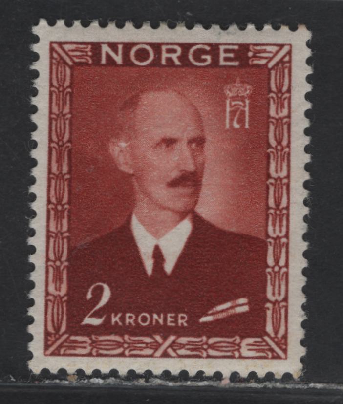 Lot 22 Norway SC#277 2k Henna Brown King Haakon VII, 1946 King Haakon VII Issue, A VFOG Single
