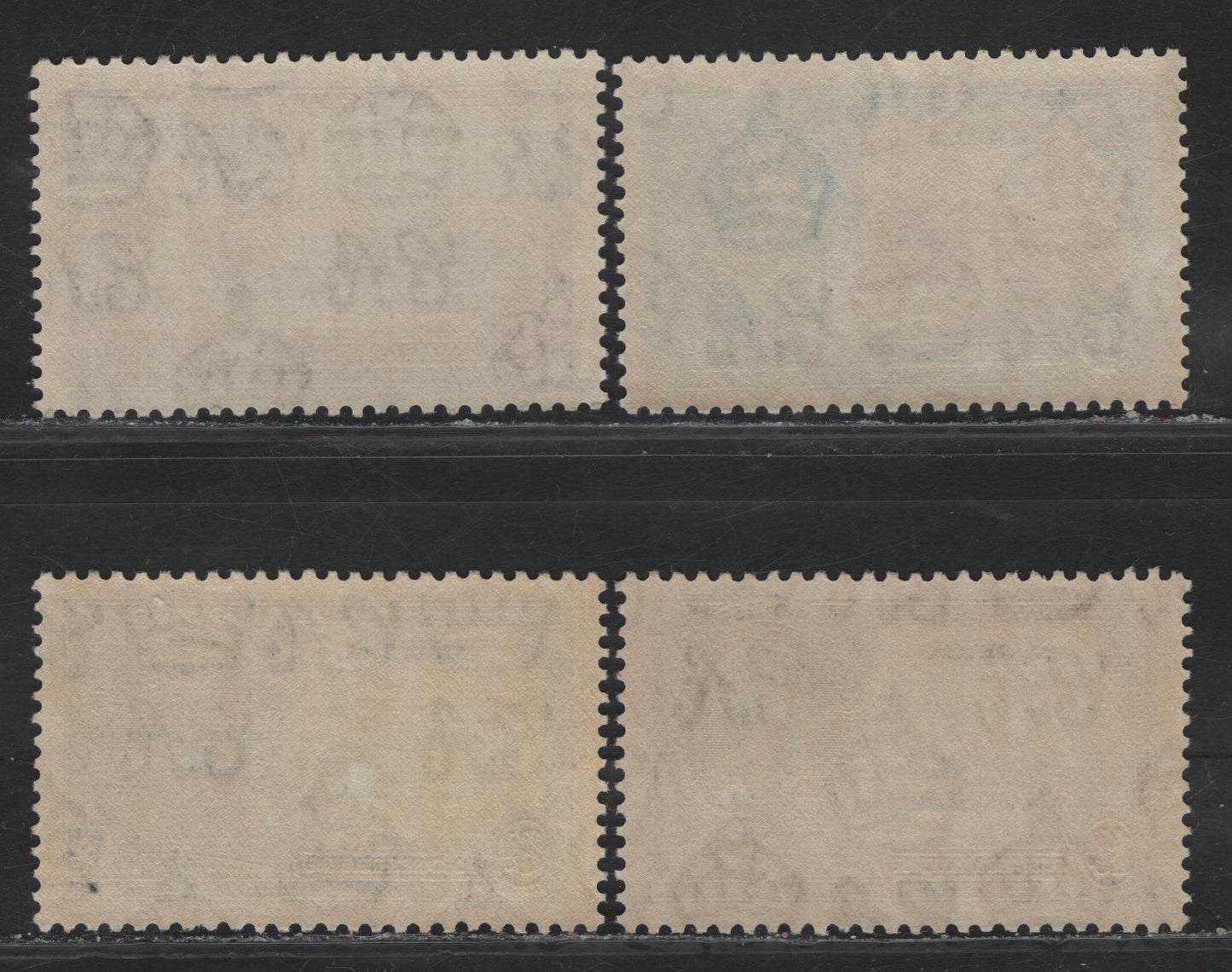 Lot 223 Nigeria SG#30-33 1.5d - 1/- Ultramarine & Gray -Slate & Purple KGV & Windsor Castle, 1935 Silver Jubilee Issue, 4 VFNH Singles, Basic NH Set