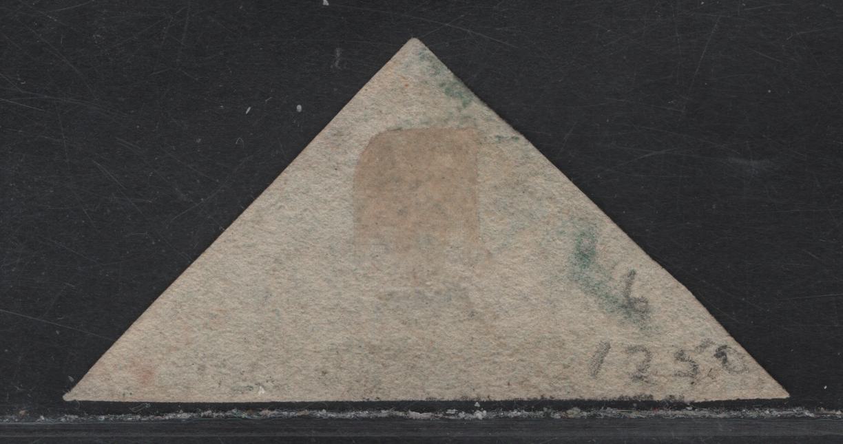 Lot 27 (C) Cape of Good Hope SG#8 1/- Bright Yellow Green on White Seated Hope, 1855-1863 Seated Hope Issue, A Very Good Used Single, Shallow Thin Below Pos of Postage, Margins Clear But Close