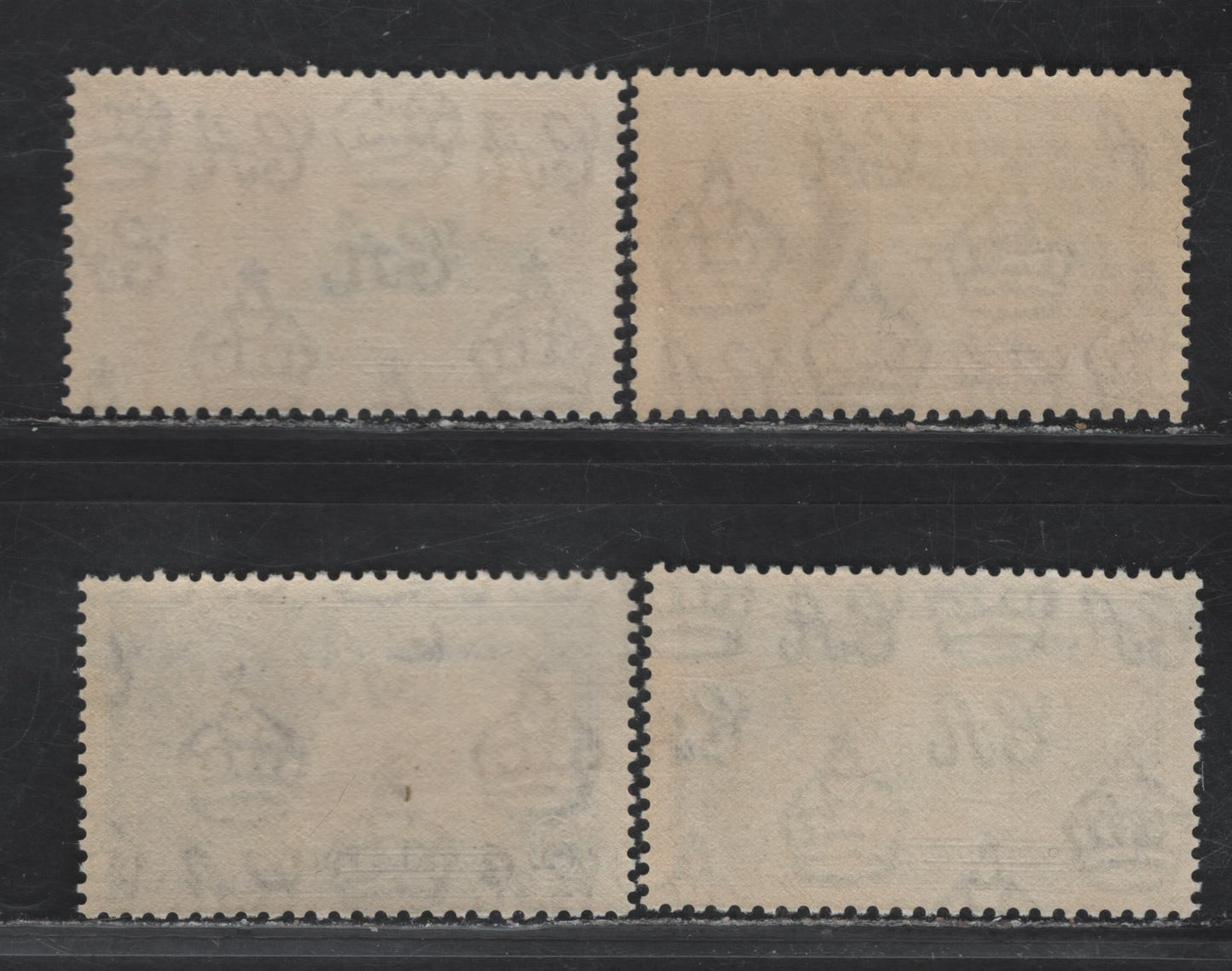 Lot 275 (C) Seychelles SG#128-131 6c - 1r Ultramarine & Gray Black - Slate & Purple KGV & Windsor Castle, 1935 Silver Jubilee Issue, 4 VFNH Singles