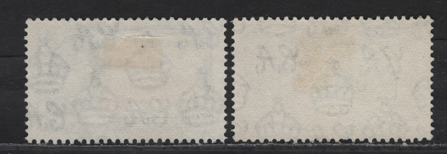 Seychelles SG#130-131 20c - 1r Yellow Brown & Deep Blue - Slate & Purple KGV & Windsor Castle, 1935 Silver Jubilee Issue, 2 Very Fine Used Singles, SON Used Examples With Victoria & Freetown CDS Cancels