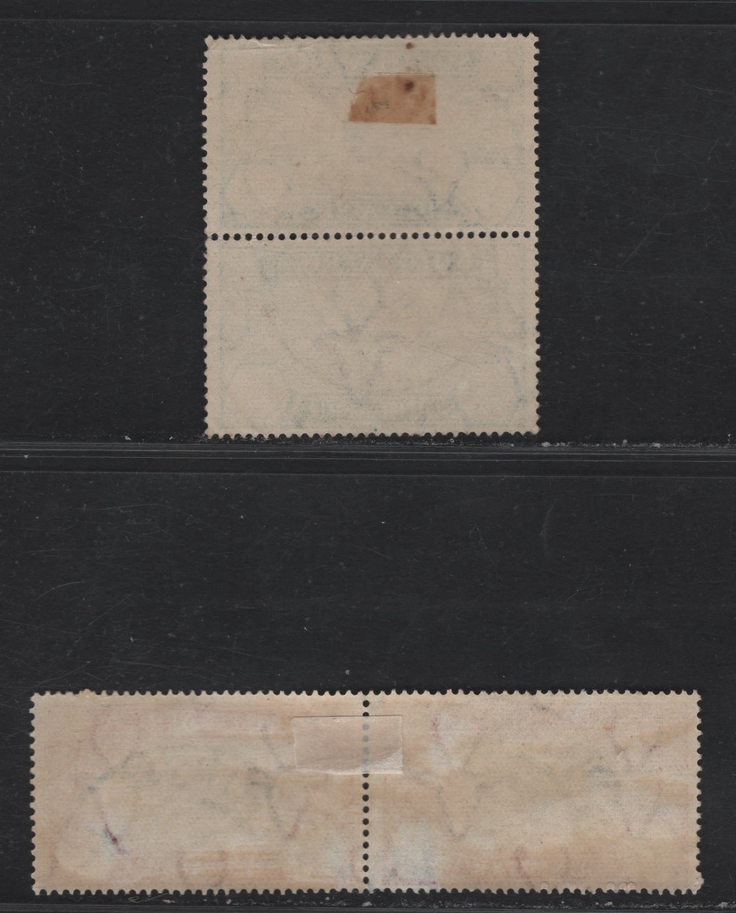 Lot 305 South Africa (C) SG#65, 66 1/2d - 1d Black & Blue Green - Black & Carmine King George V, 1935 Silver Jubilee Issue, 2 Fine/Very Fine Used Pairs