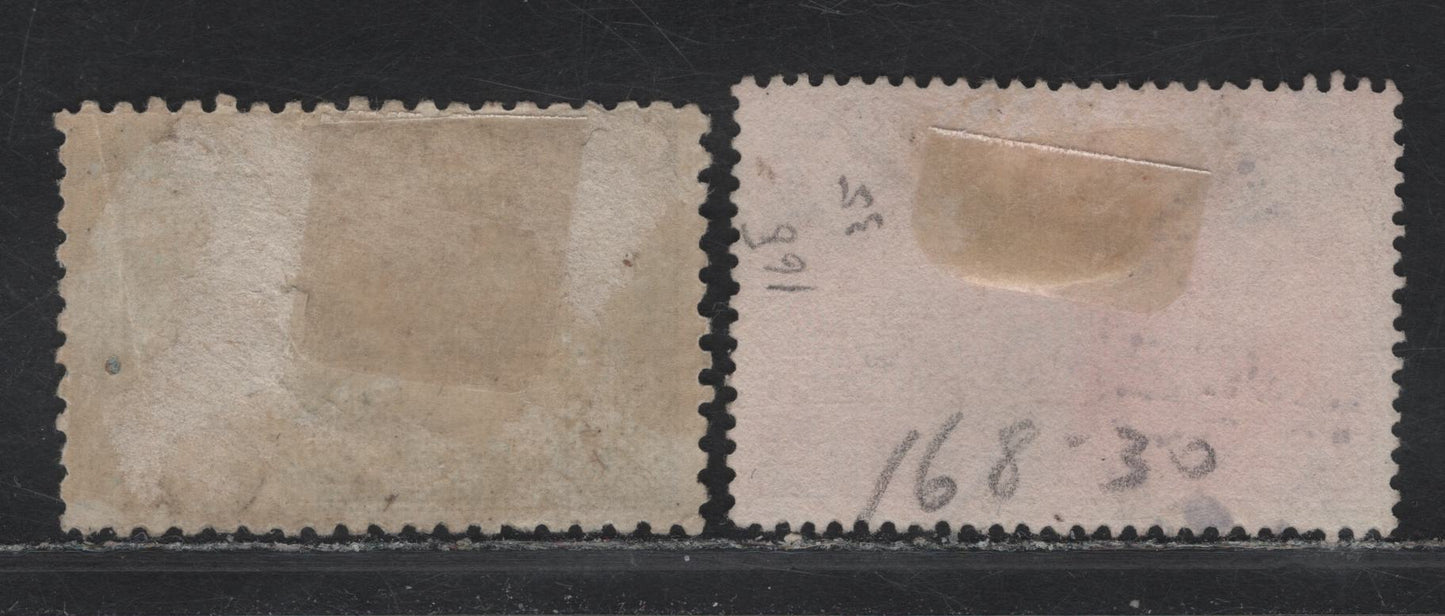 Lot 321 New Zealand (C) SG#260, 456 2.5d - 3d Blue - Chocolate Pictorial - Victory, 1899-1919 Pictorial - Victory Issues, 2 Fine/Very Fine Used Singles