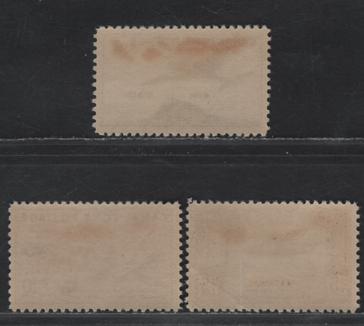 Lot 329 Canal Zone SC#C15-C17 5c - 15c Greenish Black - Light Brown Airplanes, 1939 Airmail Issue, 3 VFNH Singles