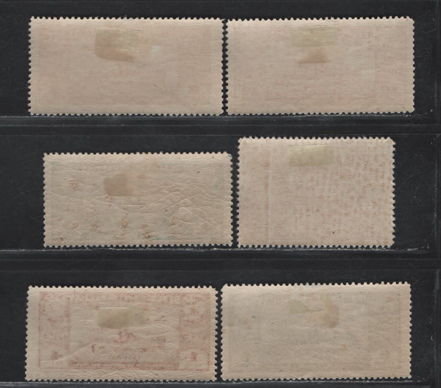 Lot 373 Paraguay SC#C39, C41, C46, C49, C87 1p - 33.75p Claret - Bistre Brown , 1931-1937 Airmail Issue, 6 VFOG Singles