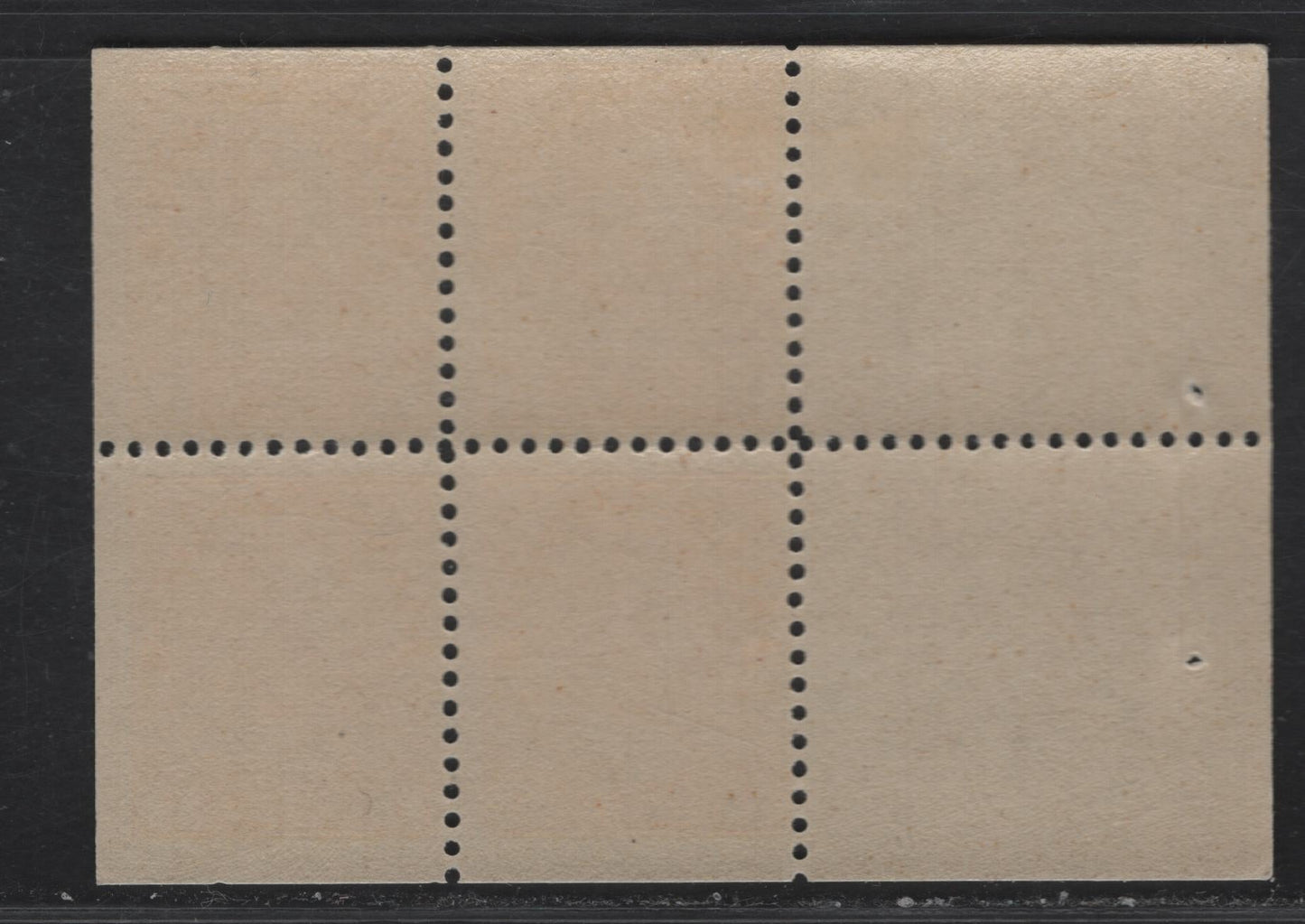 Lot 85 (C) Canada  #105a 1c Bright Orange Yellow King George V, 1911-1925 Admiral Issue, A FOG Booklet Pane Of 4 + 2 Labels, Wet Printing, Die 1, Paper ABN-B, Perf 11.9.