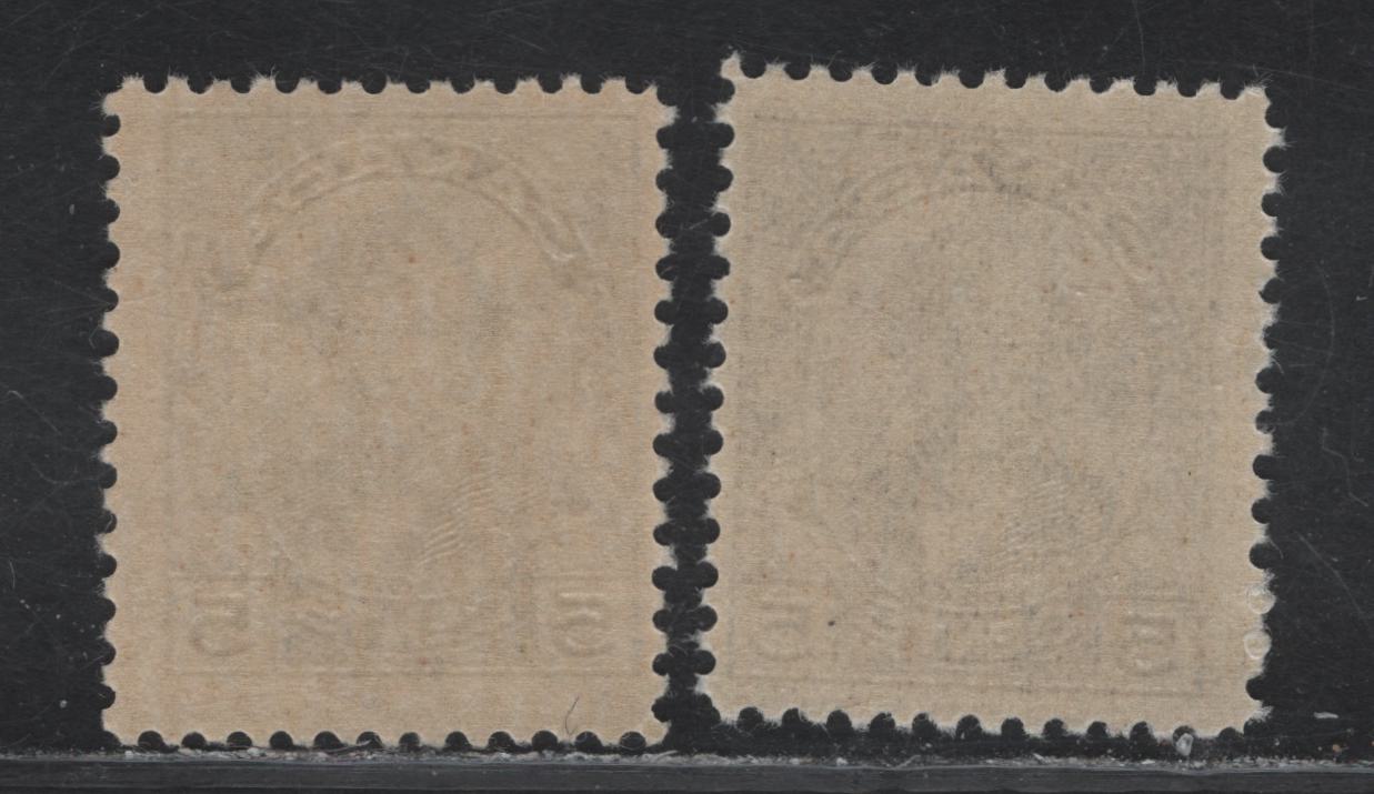 Lot 221 Canada #146 5c Dark Purple Thomas D'Arcy McGee, 1927 Historical Issue, 2 FNH Singles, Papers ABN-F & ABN-G