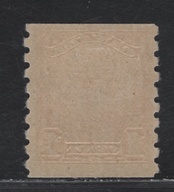Lot 291 Canada #160 1c Dull Orange King George V, 1929 Scroll Issue, A VFOG Coil Single, Paper ABN-OOOO, Rotary Wheel Perforated
