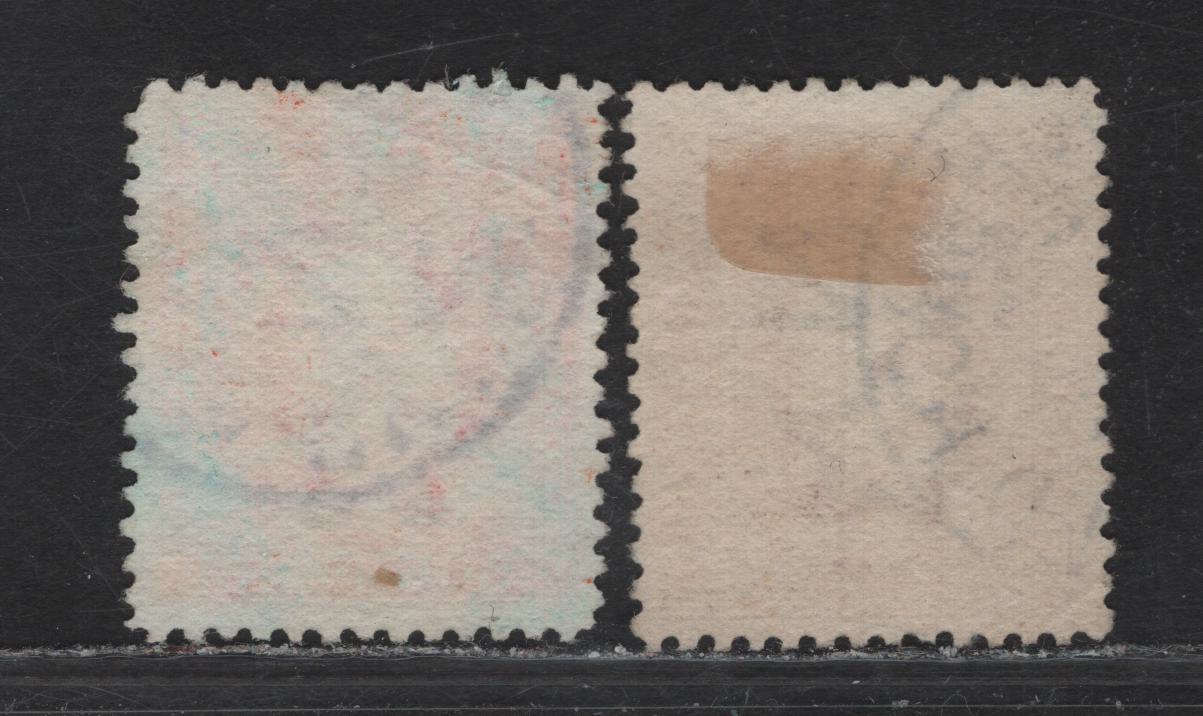 Lot 108 New Zealand (C) SG#389-390 3d - 4d Chestnut - Orange Red King Edward VII, 1909-1916 King Edward VII Issue, 2 Very Fine Used Singles, Perf 14x14.5