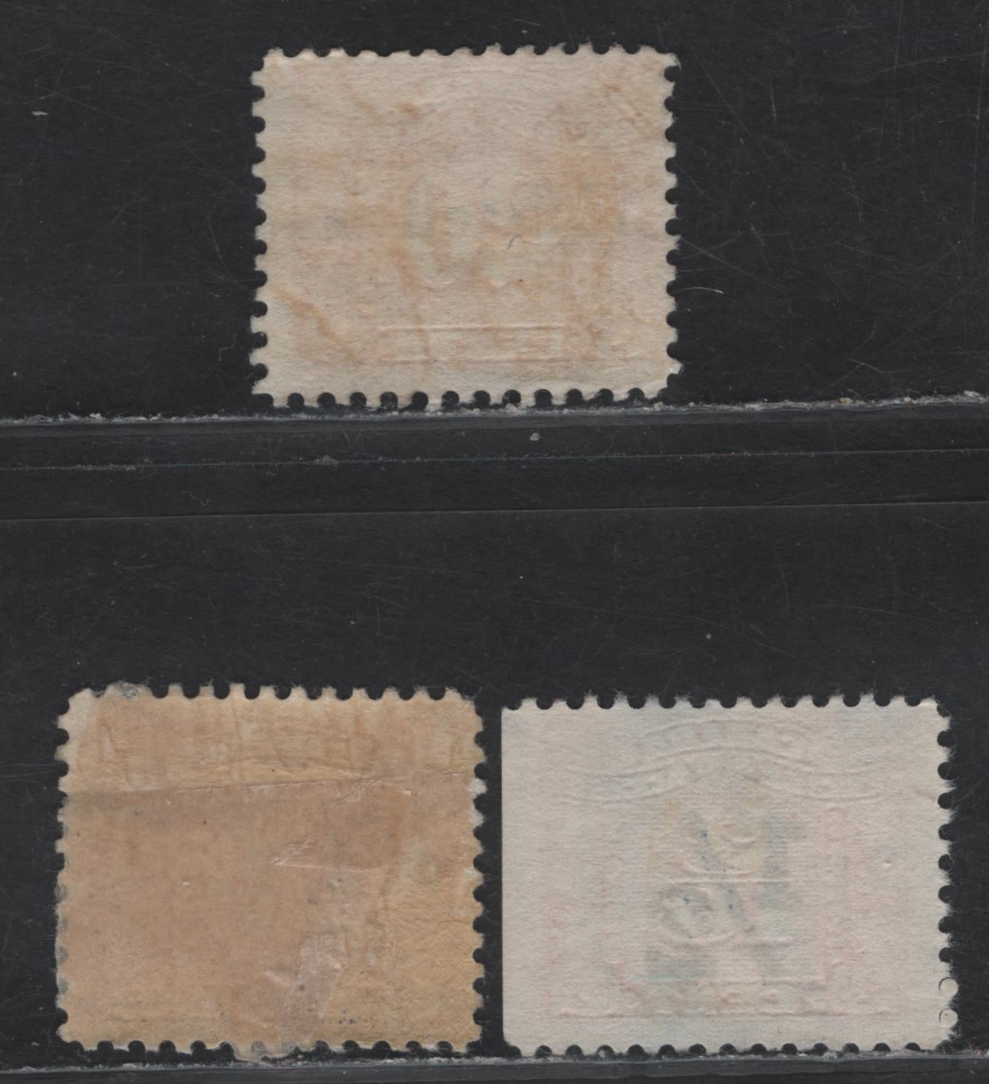 Lot 151 Canada (C) Van Dam#FX77, FX108 20c - 1/2 on 3/16c Red Numeral, 1934-1948 Three Leaf Excise Tax, 2 Fine/Very Fine Used Singles