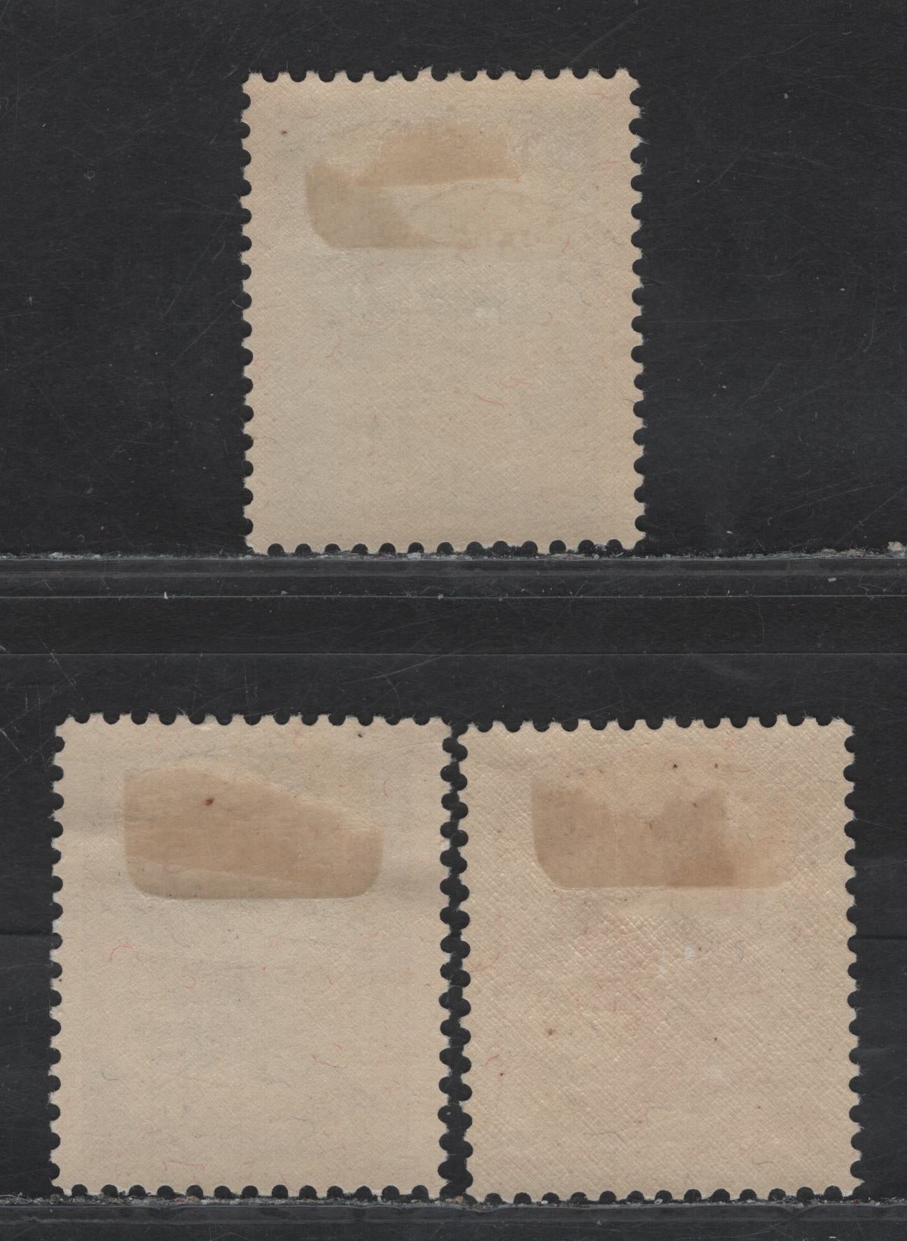 Lot 17 Liechtenstein SC#C9-C10, C12 10rp - 30rp Bright Violet - Bright Blue Golden Eagle, 1934-1935 Airmail Issue, 3 VFOG Singles