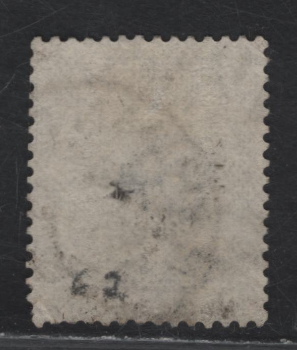 Lot 40 Great Britain SG#147 6d Gray Queen Victoria, 1875-1880 Queen Victoria Surface Printed Issue, A Very Good Used Single, Large Colored Corner Letters, Spray of Rose Wmk