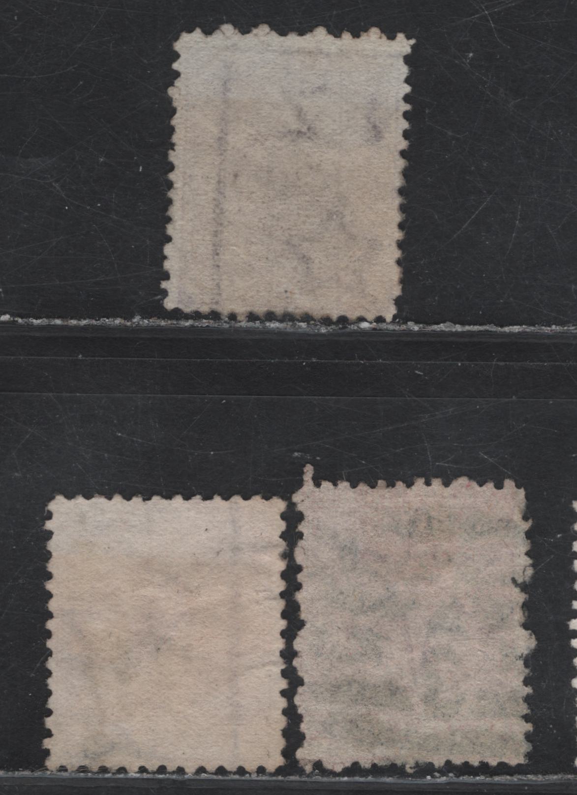 Lot 75 New Zealand (C) SG#152, 181, 179 1d - 2d Lilac - Rose Queen Victoria, 1874-1878 Queen Victoria Sidefaces Issue, 3 Very Good/Very Fine Used Singles, Perfs 12.5 & 12x11.5, Wmk Large Star