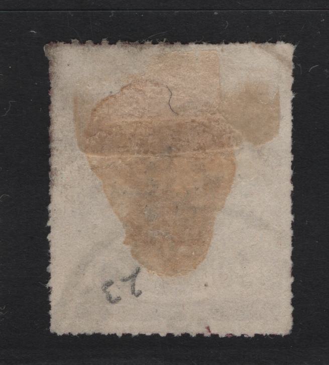 Lot 12 Luxembourg SC#23 30c Lilac Rose Arms, 1865-1874 Arms Issue, A Very Fine Used Single, Rouletted In Color