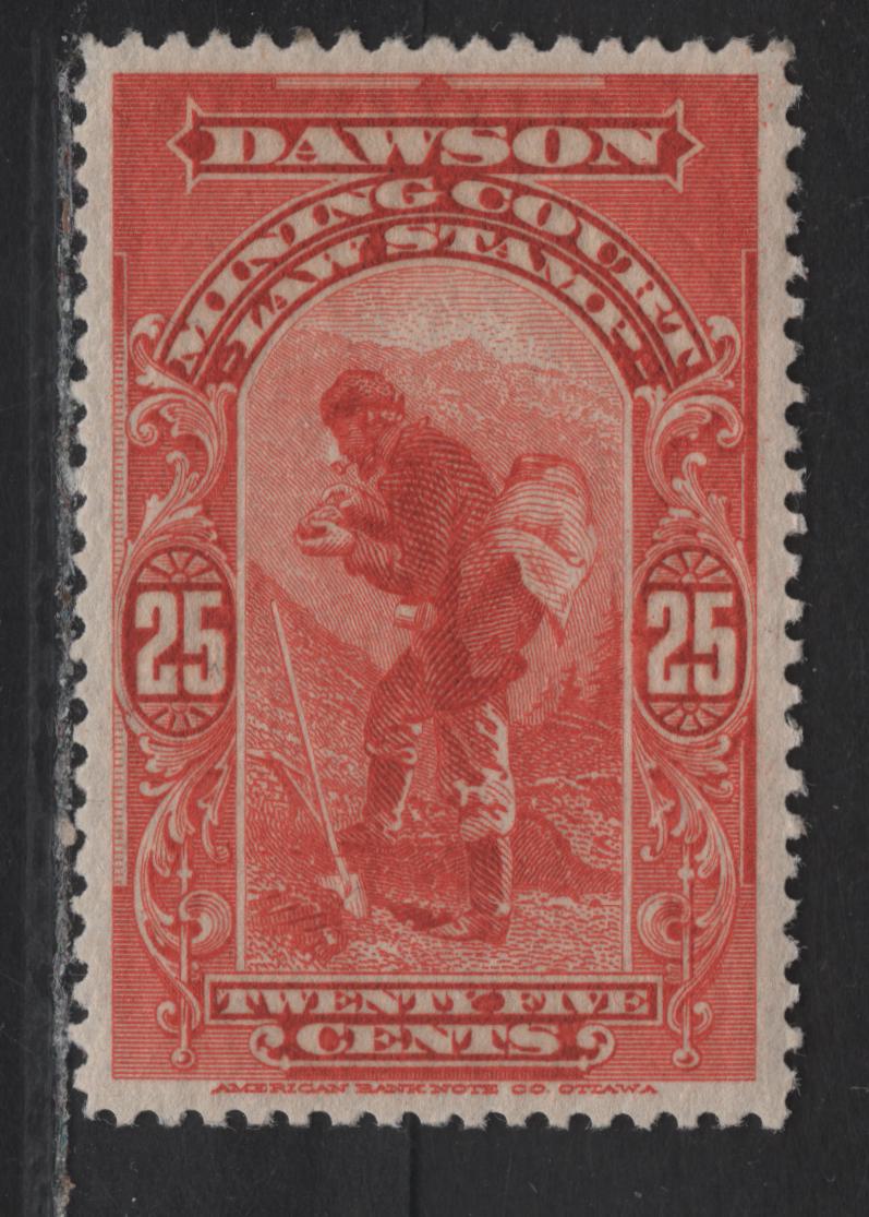 Lot 139 Canada - Yukon (C) Van Dam#YL2 25c Vermillion Dawson Mining Court, 1902-1907 Dawson Mining Court Law Issue, A VFNH Single