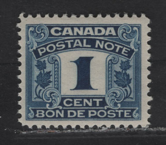 Canada (C) Van Dam#FPS1 1c - 5c Blue Numeral, 1932-1948 Postal Scrip & Postal Note Issue, A VFNH Single