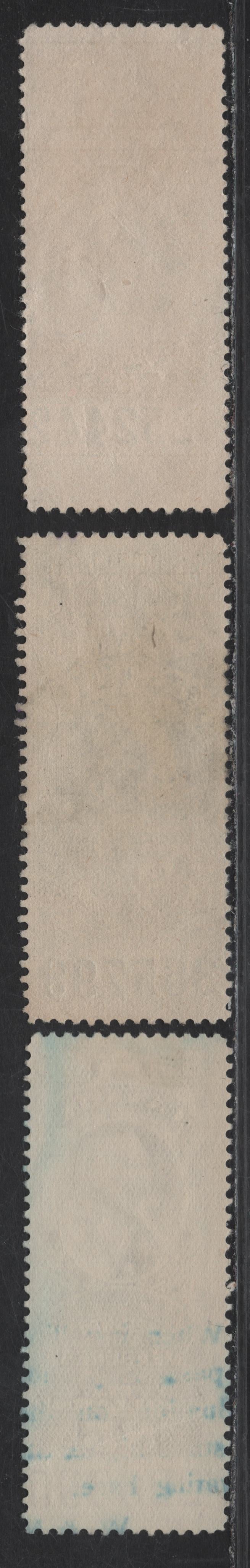 Lot 171 Canada (C) Van Dam#FWM50, FWM52, FWM55 75c - $5 Black Queen Victoria, 1897 Weights & Measures Issue, 3 Fine/Very Fine Used Singles, Blue Control Numbers