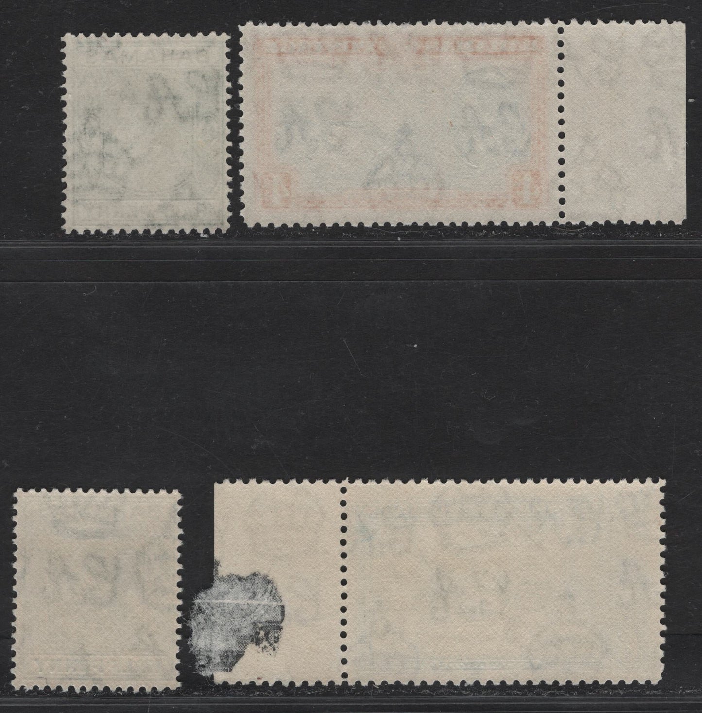 Lot 189 Bahamas (C) SG#149, 158-159 1/2d - 6d Green - Olive Green & Light Blue King George VI, 1938-1952 KGVI Pictorial Issue, 3 F/VFNH Singles, 2 Different Printings With Different Gums For 1/2d