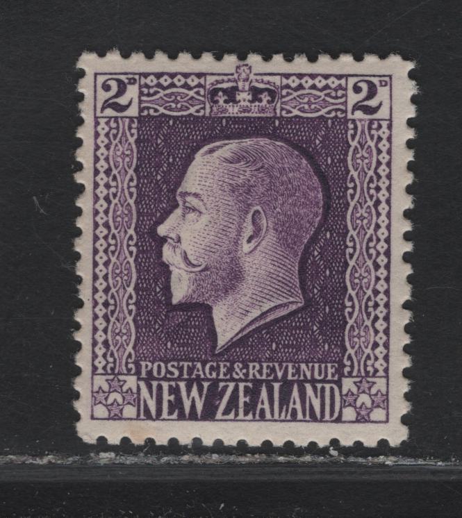 Lot 290 New Zealand (C) SG#417a 2d Bright Violet King George V, 1915-1930 KGV Sideface Issue, A VFNH Single, Perf 14x14.5, Perkins Bacon