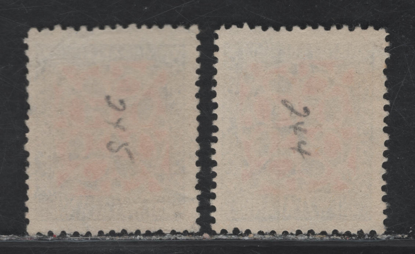 Lot 330 New Zealand (C) SG#630-631 9d Scarlet & Black Maori Panel, 1941 Redrawn Typographed Pictorial Issue, 2 Fine Used Singles, Single & Multiple Star & NZ Wmk