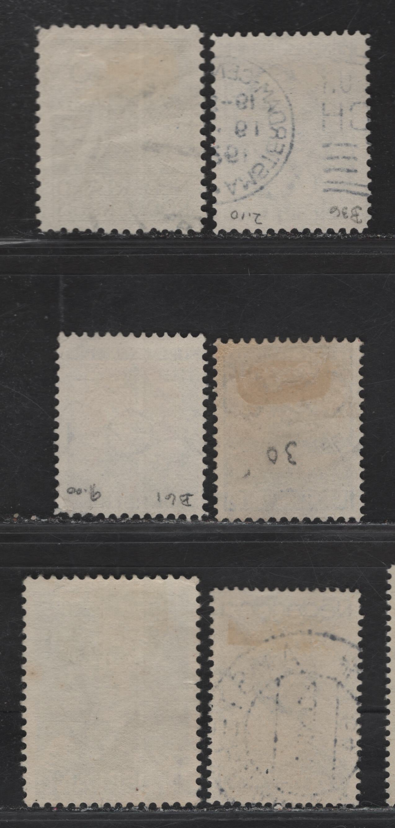 Lot 345 Netherlands SC#B17, B24, B36, B61, B95, B85 3c+2c - 5c+3c Deep Green Anniv of the Netherlands - Social & Cultural Projects, 1927-1937 80th Anniv of the Netherlands - Projects Semi Postals, 6 Very Fine Used Singles