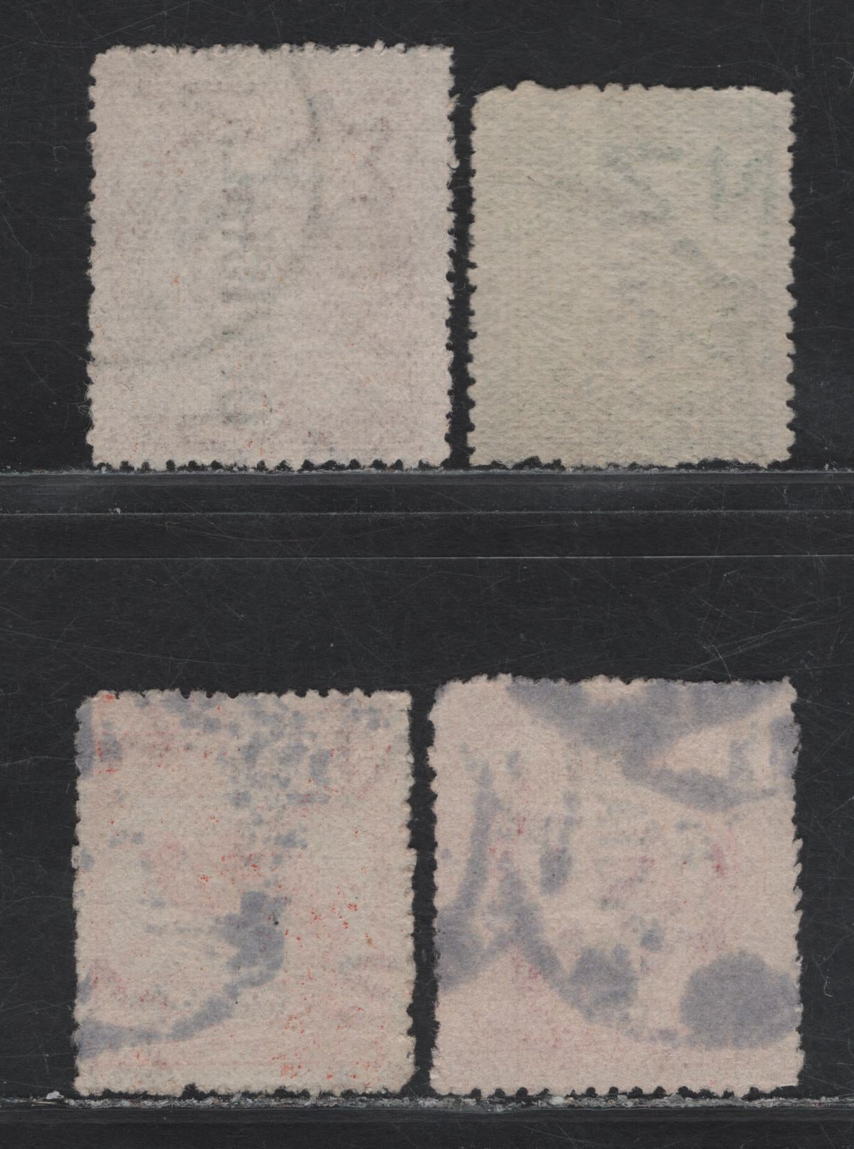 Lot 37 New Zealand (C) SG#O59, O63-O65 1/2d - 1/- Green - Vermillion Mt Cook - Kea & Kaka, 1907-1911 Pictorial Issue, 4 Fine/Very Fine Used Singles, Official Overprints, Perf 14