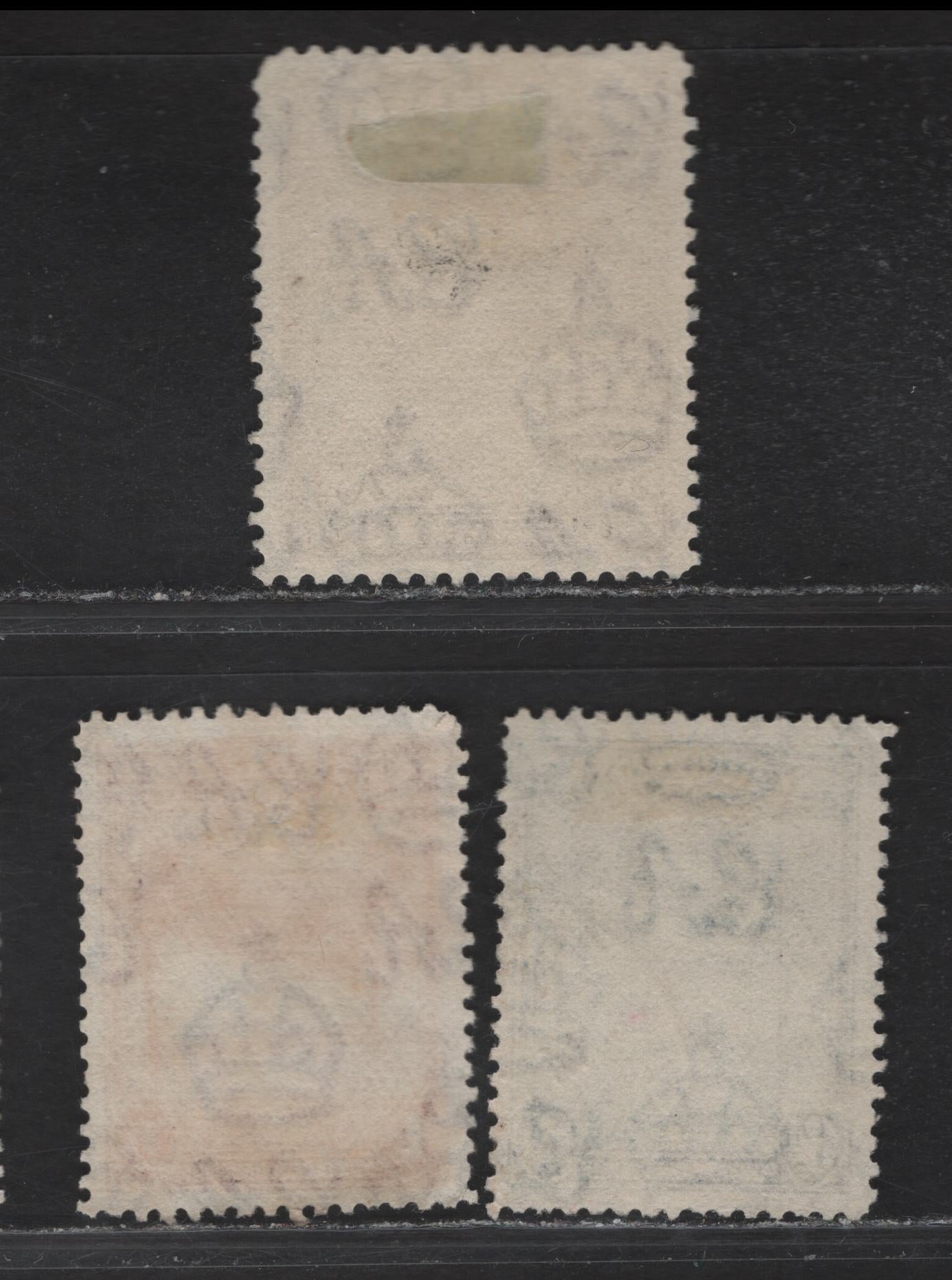 Lot 114 Sierra Leone (C) SG#162-164 6d - 2/- Light Blue - Chocolate King George V, 1932 KGV Rice Field Definitive Issue, 3 Fine/Very Fine Used Singles