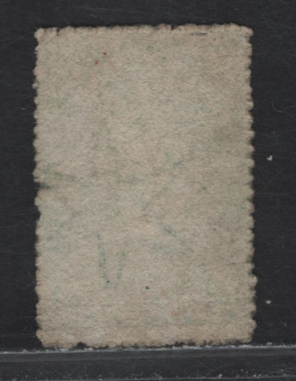 Lot 186 Ceylon (C) SG#20 2d - 1/- Green Queen Victoria, 1861-1864 Courbould Heads Issue, A Fine Used Single, Intermediate Perf 14-15.5, Wmk Large Star