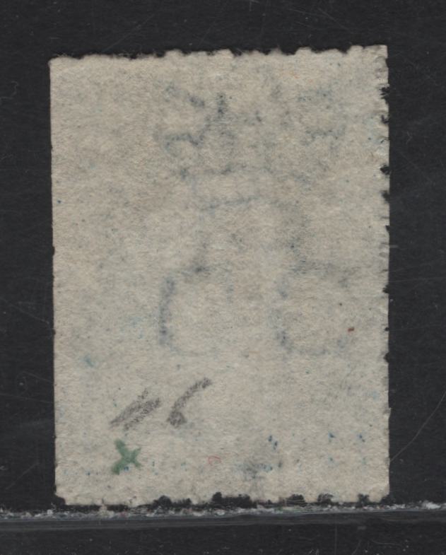 Lot 188 Ceylon (C) SG#63b 1c Deep Blue Queen Victoria, 1867-1870 Courbould Heads Issue, A Fine Used Single, Crown CC Wmk, Rough Perf 12.5
