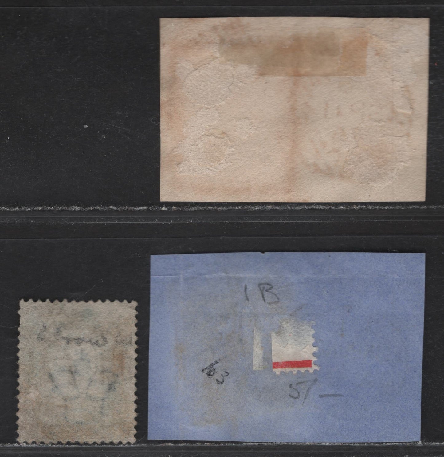 Lot 179 Great Britain (C)  1864-1879 Queen Victoria Issue, 3 Ungraded Used Singles, Edinburgh Sunburst, Wellington Duplex & London District #77 Cancels