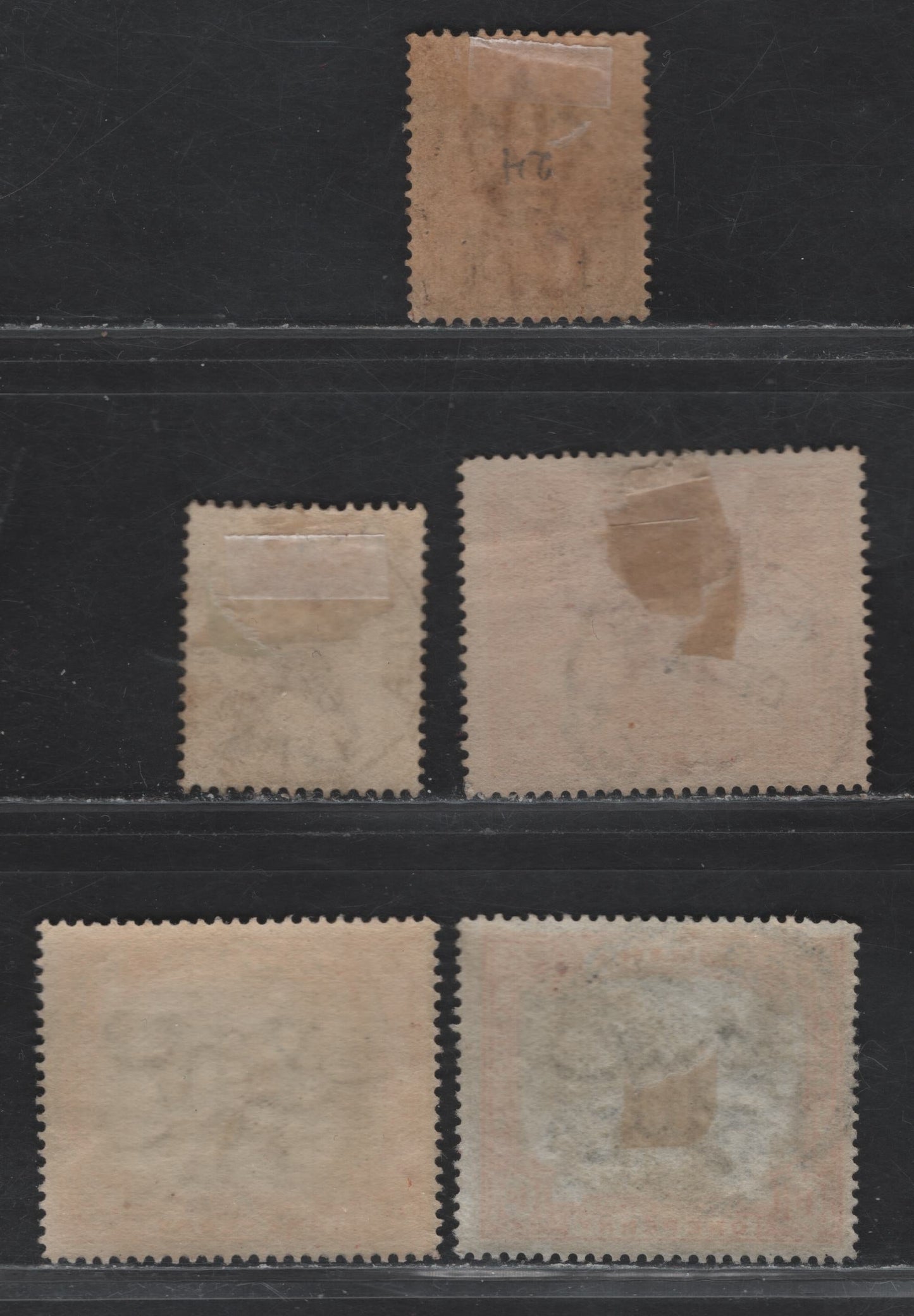Lot 203 Jamaica (C)  Group Of CDS Town & Squared Circle Cancels On, 1889-1891, 1883-1897 Issues, 5 VF Used Singles Including Black River, Mandeville, Montague, Montego Bay, Kingston