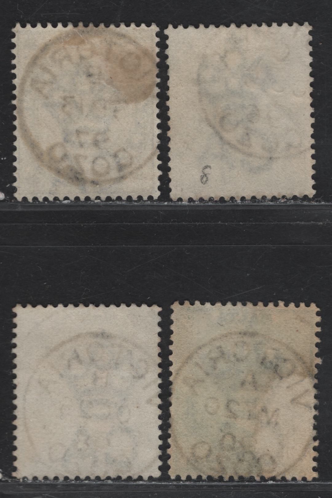 Lot 225 Malta (C)  SON Victoria Gozo CDS Cancels On 1/2d Dull Green & 2 1/2d Ultramarine From The, 1885-1890 Queen Victoria Crown CA Keyplates Issue, 4 F&VF Used Singles