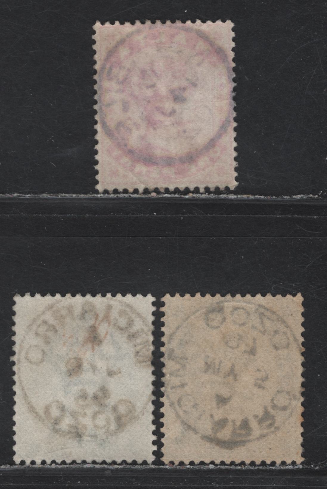 Lot 226 Malta (C)  Migiarro And Nottabile CDS Cancels On 1/2d,1d,2 1/2d, 1887, 1895 & 1902 Queen Victoria Crown CA Keyplates Issue, 3 VF Used SIngles The 2 1/2d Is The Dull Blue Shade, SG# 24, 20, 22
