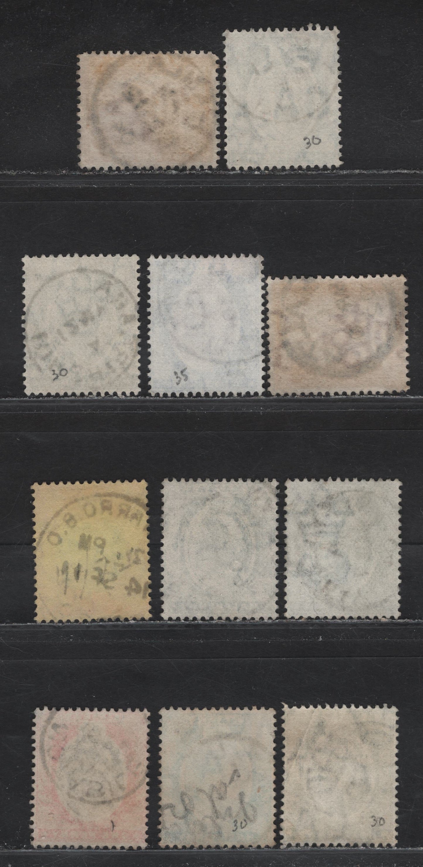Malta (C)  Selection Of Malta & Small Town Cancels On, 1903-1904 & 1904-1914 King Edward VII Keyplates Wmk Crown CA & Mult. Crown CA, 11 F&VF Used Singles Cancels Include Barro,Notabile, Paula Malta, St. Pauls & Others Unidentified