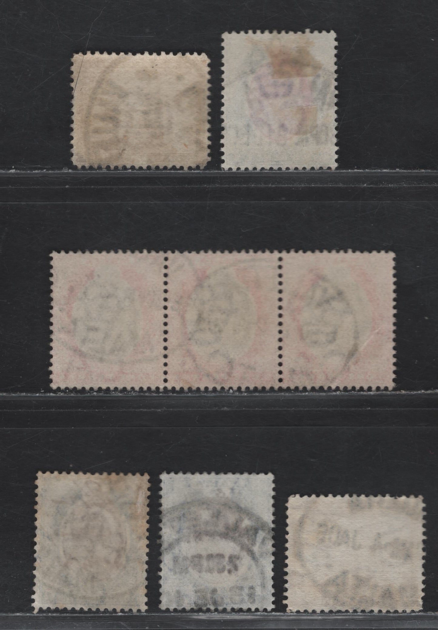 Lot 234 Malta (C) SG#39,42,45,45a,52. Valetta Cancels On, 1903-1904 & 1904-1914 King Edward VII Keyplates Wmk Crown CA & Mult. Crown CA, 5 Singles & Strip Of 3 F&VF Used Singles
