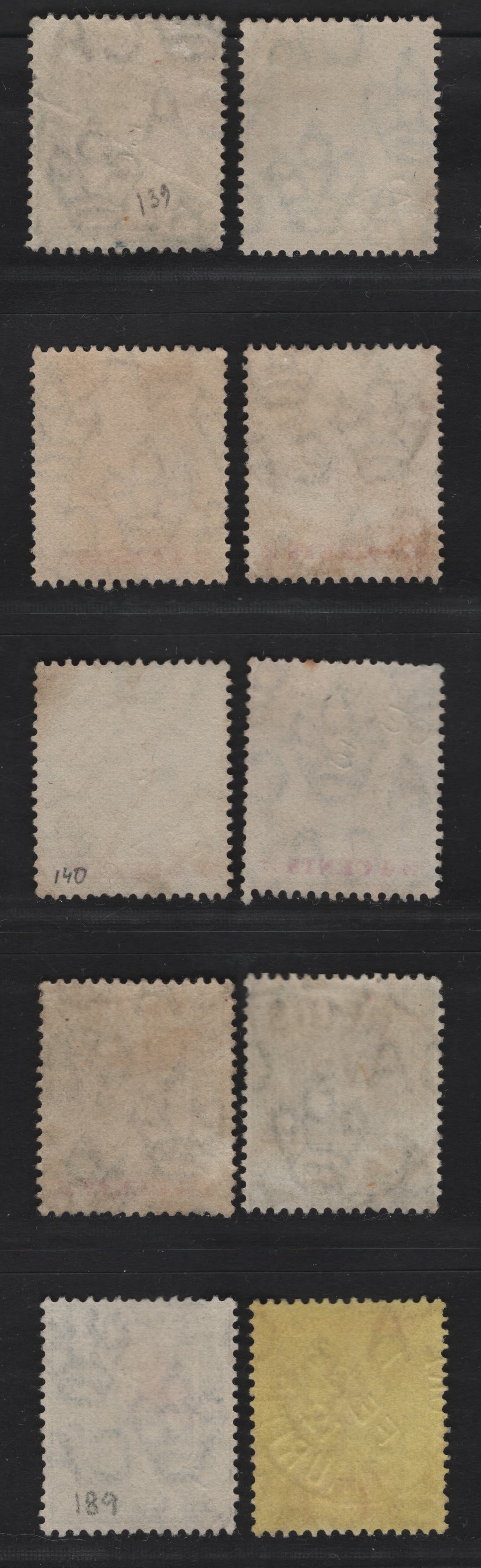 Lot 254 Mauritius (C)   1910-1912 King Edward VII Keyplate & Arms Issues, 10 Fine/Very Fine Used Singles, CDS Cancels, Including Port Louis, Curpipe, Nacoa Bellair, Rose Hill & Pillar Box