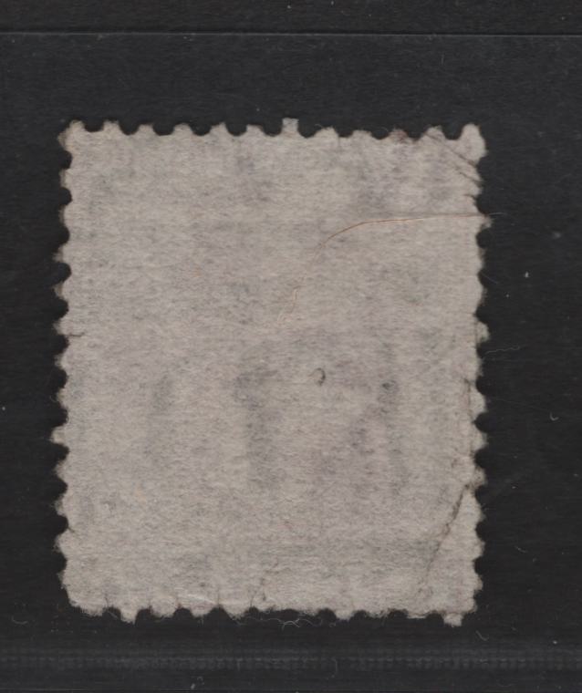 Lot 265 New Zealand (C) SG#158 2d Rose Queen Victoria, 1878 First Sideface Issue, A Very Good Used Single, Dunedin Barred Cancel, Perf 11.9x11.8, Light Corner Creases In the UL & LL Corners.