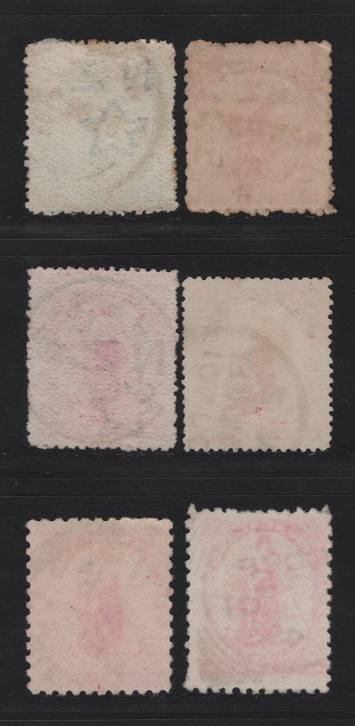 Lot 278 New Zealand (C)   1901-1907 Pictorial Issue, 6 Fine/Very Fine Used Singles, Waterlow Plates, Different Perfs & Papers, Having Small Town Cancels.