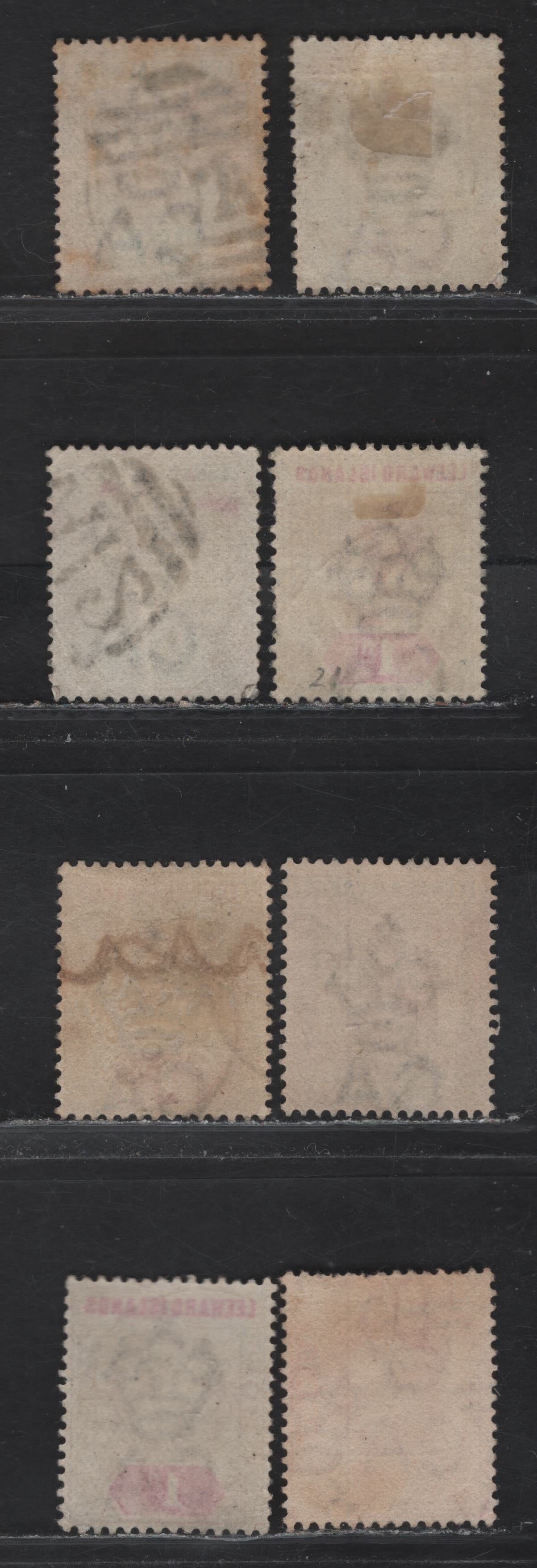 Lot 321 Leeward Islands (C) 1890 Queen Victoria & 1902-1911 Edward VII Keyplate Issues - A Selection Of Antigua CDS & Barred Numerals For Nevis & St. Kitts