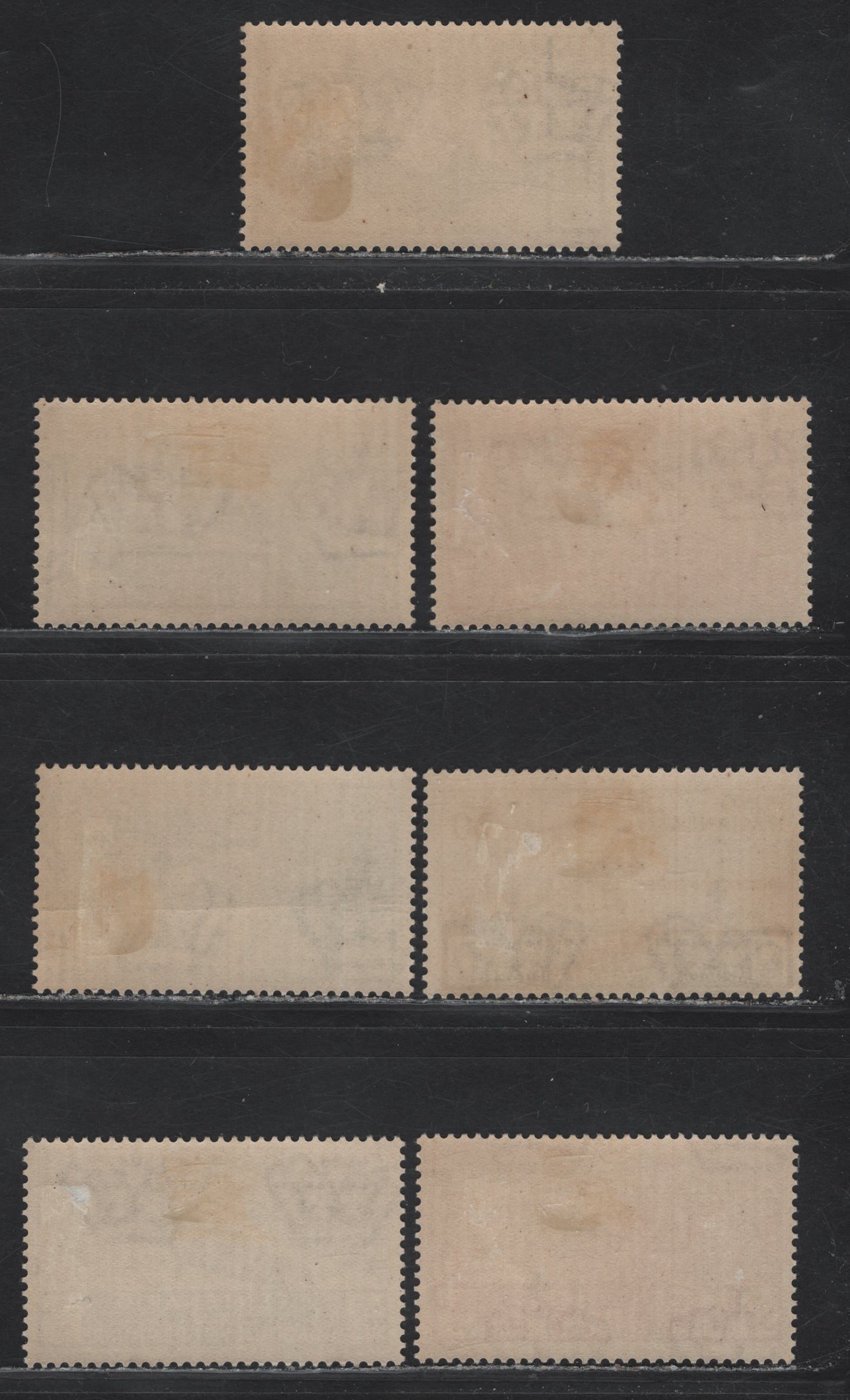 Lot 45 Italy SC#331-337 10c - 75c Dark Brown - Carmine Rose Medal of Valor, 1934 Centenary Of Medal Of Valor Issue, 7 F/VFOG Singles