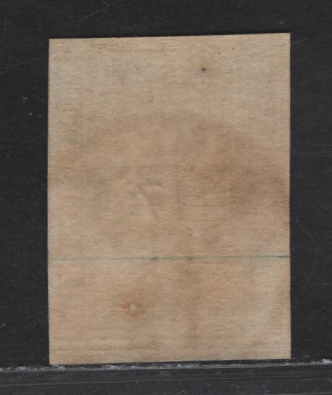 Lot 72 Switzerland SC#40b 40r Yellow Green Helvetia, 1858-1862 Strubel Issue, A Very Fine Used Single, Green Silkthread, Thick Paper, SON Sept 17 1860 Geneva CDS Cancel.
