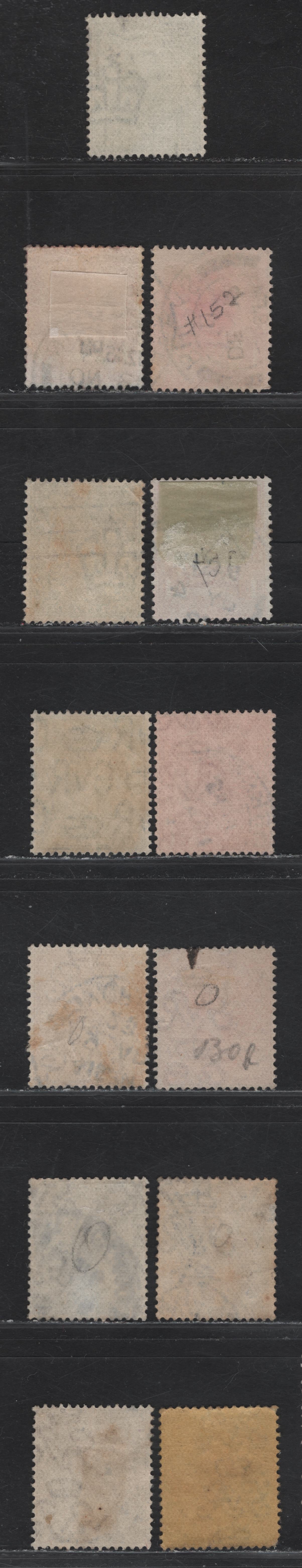 Lot 95 Great Britain (C) SG#322, 329, 339, 342, 357, 362, 366, 371, 377, 391, 395, 418 1/2d Green King George V, 1911-1926 Downey Heads - KGV Profile Heads Issues, 12 Fine/Very Fine Used Singles, Royal Cypher & Block Cypher Wmks, Die A
