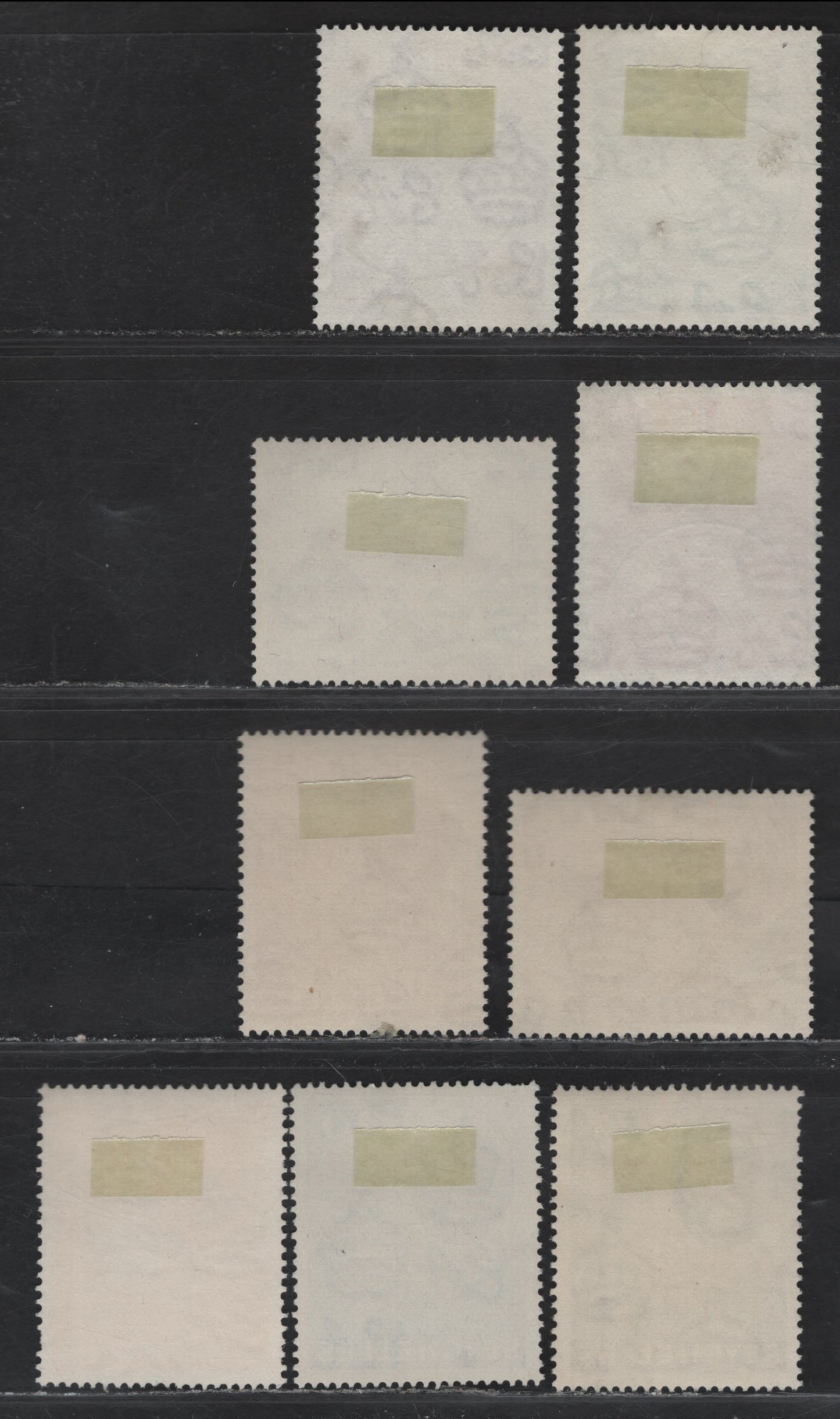 Lot 153 Seychelles (C)  SG#135-136a, 137a, 138, 139a, 140a, 142a, 145a 2c - 75c Purple Brown - Deep Slate Lilac , 1938-1949 KGVI Photogravure Pictorial Issue, 9 Very Fine Used Singles, Chalk Surfaced Paper, SON Victoria CDS Cancels
