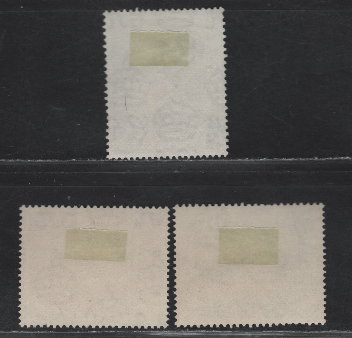 Lot 156 Seychelles (C)  SG#146a, 148-149 1r - 5r Gray Black - Red Fishing Pirogue - Giant Tortoise, 1938-1949 KGVI Photogravure Pictorial Issue, 3 Very Fine Used Singles, All With SON Victoria Cancels